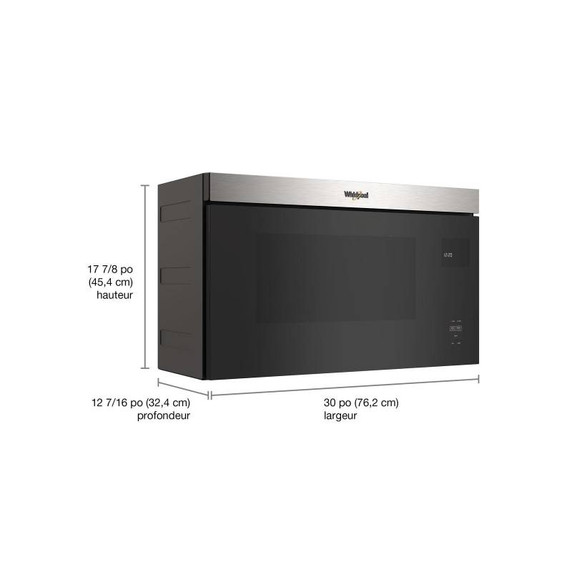 Whirlpool® Four à micro-ondes à hotte intégrée affleurant sans plateau tournant YWMMF5930PZ