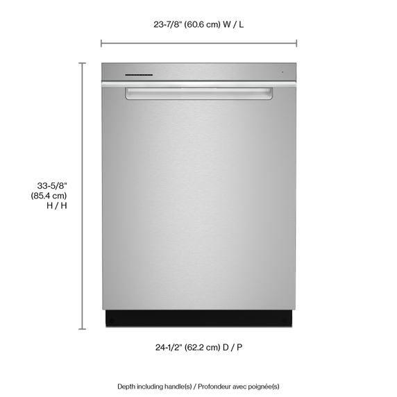 Lave-vaisselle à grande capacité avec 3e panier Whirlpool® WDTA50SAKZ