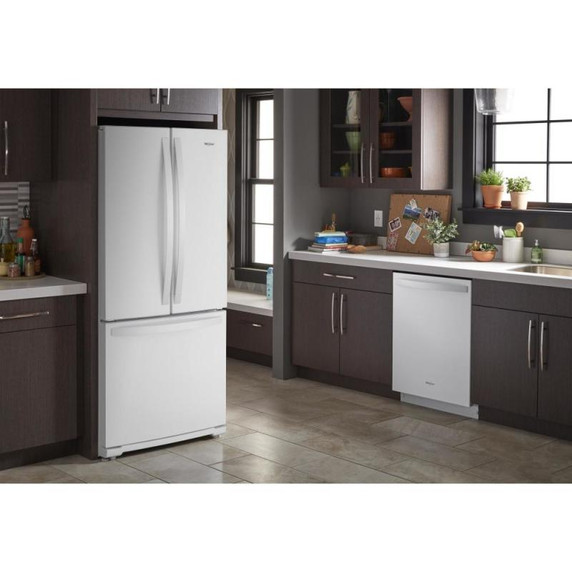 Whirlpool® Réfrigérateur à portes françaises - 30 po - 20 pi cu WRF560SFHW