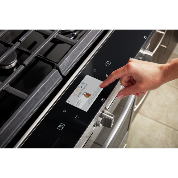 Whirlpool® Cuisinière coulissante électrique intelligente 6.4 pi cu, avec friture à air une fois connectée. WEG750H0HB