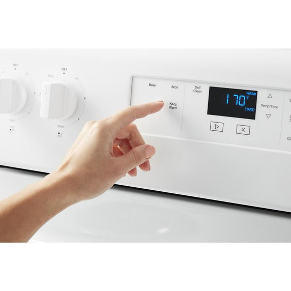 Whirlpool® Cuisinière électrique avec fonction Garder au chaud - 4.8 pi cu YWFC315S0JW