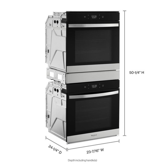 Whirlpool® Four mural double à convection véritable - 24 po - 5.8 pi cu WOD52ES4MZ