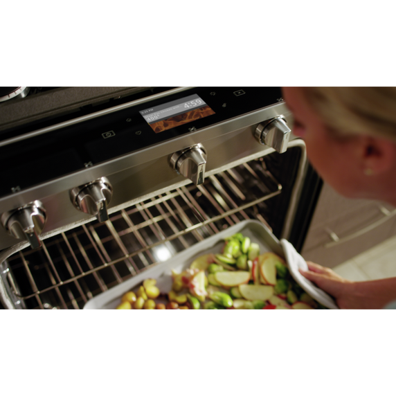 Whirlpool® Cuisinière coulissante électrique intelligente 6.4 pi cu, avec friture à air une fois connectée. WEG750H0HZ