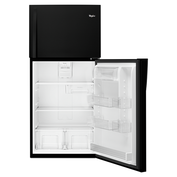 Réfrigérateur à congélateur supérieur Whirlpool® de 30 po – Compatible avec la trousse de machine à glaçons EZ Connect – 19.2 pi³ WRT519SZDB