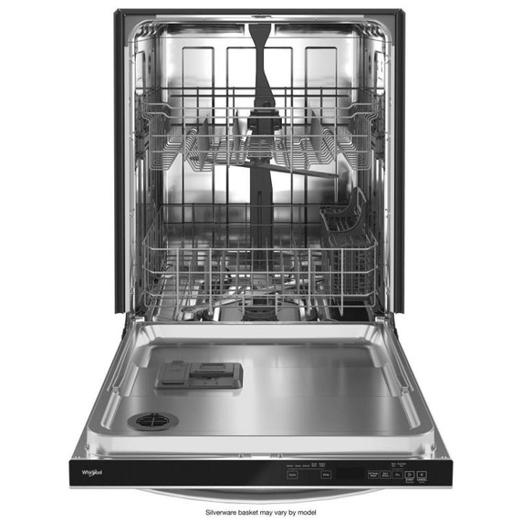 Lave-vaisselle en acier inoxydable avec système de lavage intelligent de 24 po Whirlpool® et un panier supérieur haut WDT740SALZ