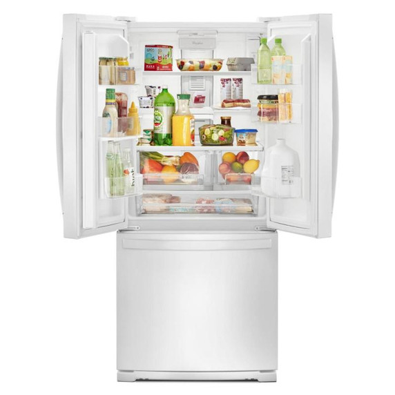 Whirlpool® Réfrigérateur à portes françaises - 30 po - 20 pi cu WRF560SEHW