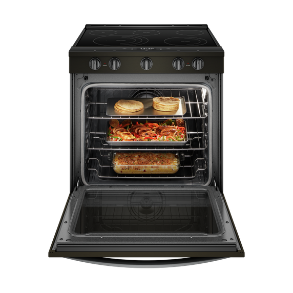 Whirlpool® Cuisinière coulissante électrique intelligente 6.4 pi cu, avec friture à air une fois connectée YWEE750H0HV