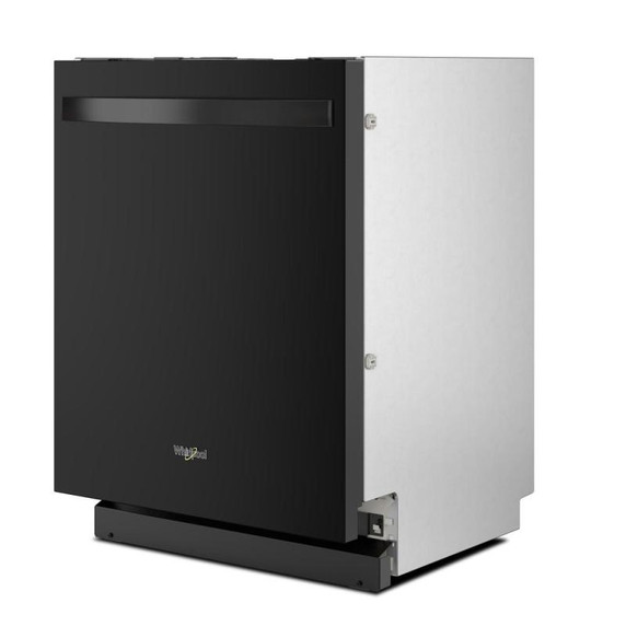 Whirlpool® Lave-vaisselle affleurant aux armoires en noir avec 3ᵉ panier - 44 dBA WDT550SAPB