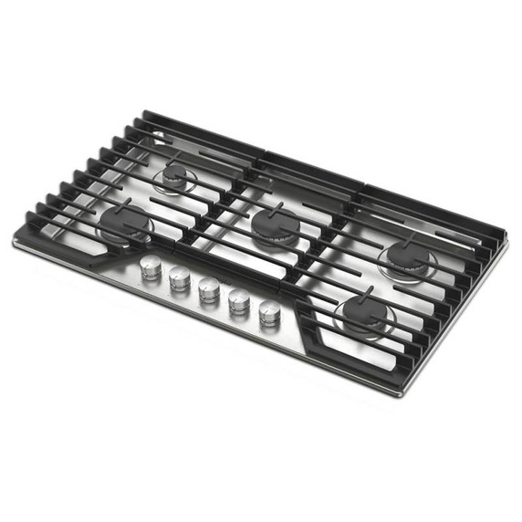 Whirlpool® Table de cuisson au gaz avec cinquième brûleur, 36 po WCGK7036PS