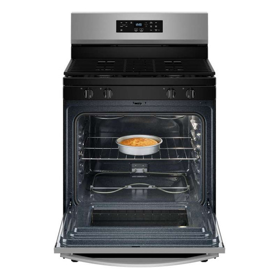 Whirlpool® Cuisinière au gaz autonettoyante avec mode sans préchauffage de 30 po WFGS3530RS