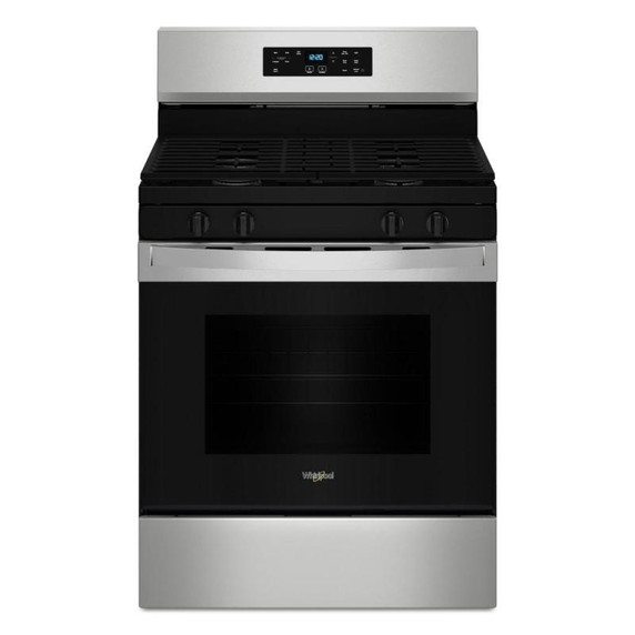 Whirlpool® Cuisinière au gaz autonettoyante avec mode sans préchauffage de 30 po WFGS3530RS