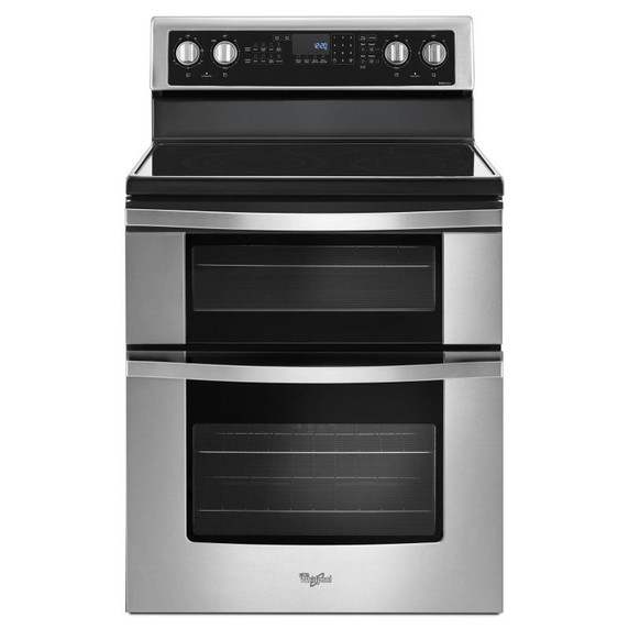 Whirlpool® Cuisinière électrique à four double avec convection véritable - 6.7 pi cu YWGE745C0FS