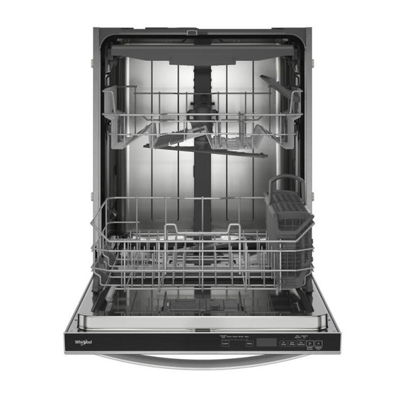 Whirlpool® Lave-vaisselle affleurant aux armoires en noir avec 3ᵉ panier - 44 dBA WDT550SAPZ