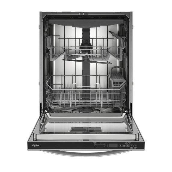 Whirlpool® Lave-vaisselle affleurant aux armoires en noir avec 3ᵉ panier - 44 dBA WDT550SAPZ