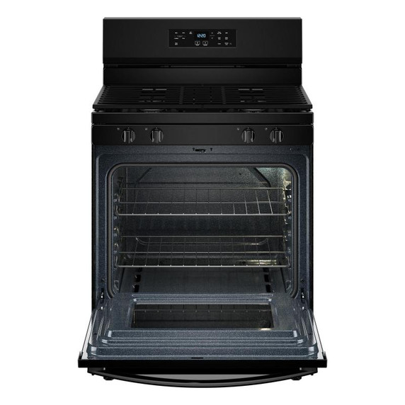 Whirlpool® Cuisinière au gaz autonettoyante avec mode sans préchauffage de 30 po WFGS3530RB