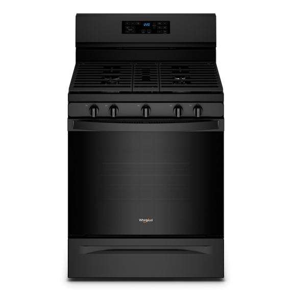 Cuisinière au gaz 5 en 1 avec four à friture à l’air - 5 pi cu Whirlpool® WFG550S0LB