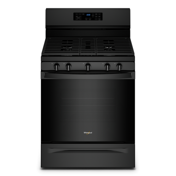 Cuisinière au gaz 5 en 1 avec four à friture à l’air - 5 pi cu Whirlpool® WFG550S0LB