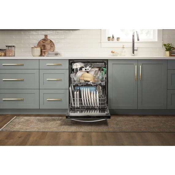 Whirlpool® Lave-vaisselle résistant aux traces de doigts à grande capacité avec 3e panier WDT970SAKZ