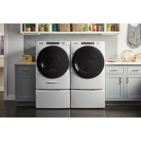 Whirlpool® Piédestal avec rangement pour laveuse et sécheuse à chargement frontal, 15.5 po (39,4 cm) WFP2715HW