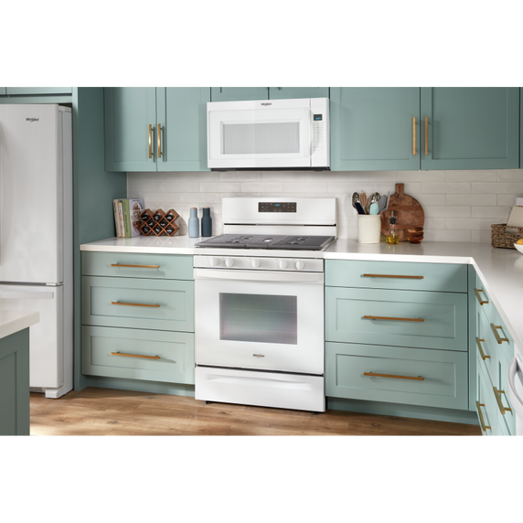 Cuisinière au gaz 5 en 1 avec four à friture à l’air - 5 pi cu Whirlpool® WFG550S0LW