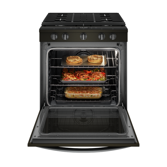 Whirlpool® Cuisinière coulissante électrique intelligente 6.4 pi cu, avec friture à air une fois connectée. WEG750H0HV