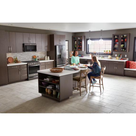 Whirlpool® Cuisinière coulissante électrique intelligente 6.4 pi cu, avec friture à air une fois connectée. WEG750H0HV