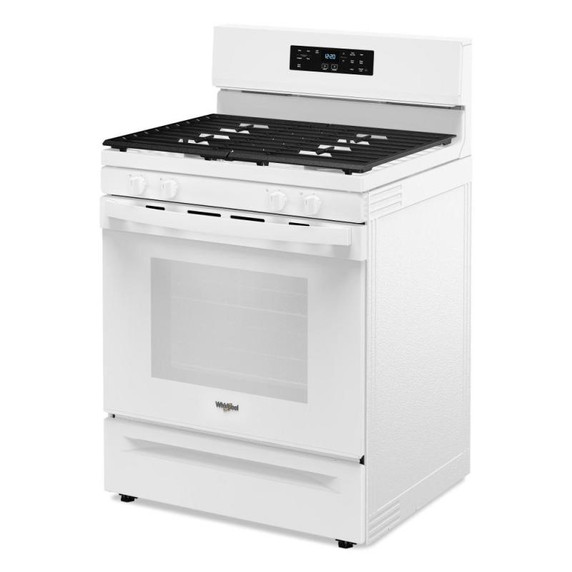 Whirlpool® Cuisinière au gaz autonettoyante avec mode sans préchauffage de 30 po WFGS3530RW
