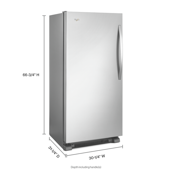 Congélateur sans réfrigérateur Sidekicks® avec congélation rapide - 30 po - 18 pi cu Whirlpool® WSZ57L18DM