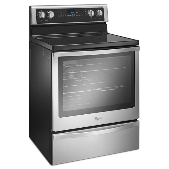 Whirlpool® Cuisinière électrique non encastrée à convection véritable - 6.4 pi cu YWFE745H0FS