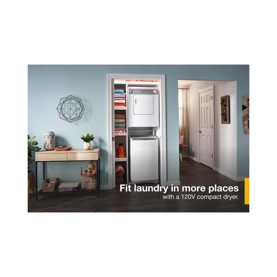 Whirlpool® Sécheuse électrique compacte avec système de séchage AccuDry™ - 3.4 pi cu LDR3822PQ