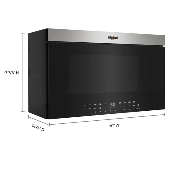 Whirlpool® Four à micro-ondes à hotte intégrée encastré au design affleurant avec friture à air YWMMF7330RZ