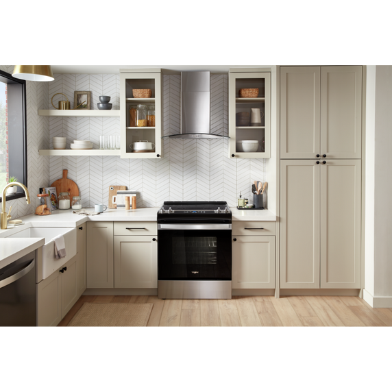 Hotte de cuisinière murale incurvée en verre - 30 po Whirlpool® WVW51UC0LS