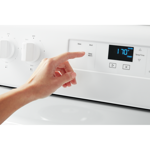 Cuisinière électrique avec fonction garder au chaud - 4.8 pi cu Whirlpool® YWFC150M0JW