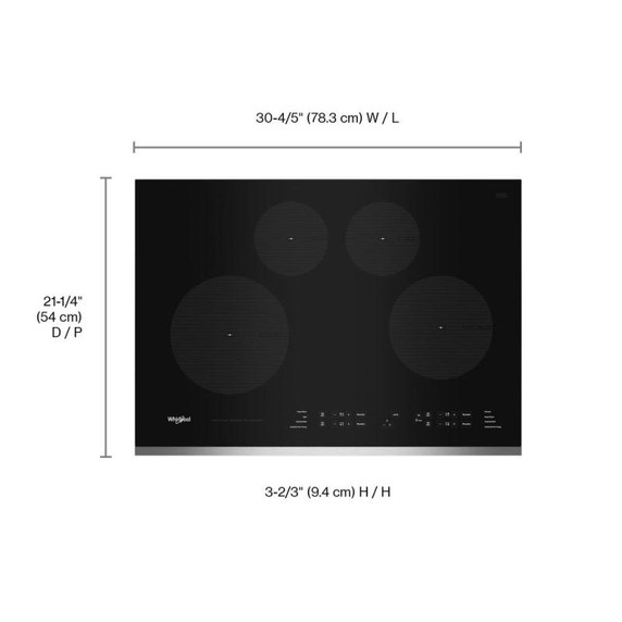 Whirlpool® Table de cuisson à induction - 30 po WCI55US0JS
