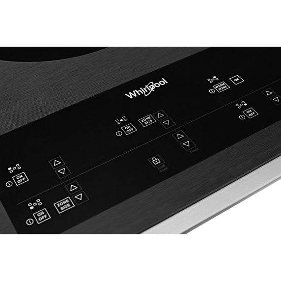 Table de cuisson électrique en vitrocéramique avec deux éléments radiants doubles - 30 po Whirlpool® WCE97US0KB