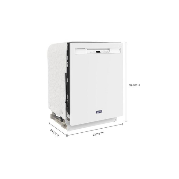 Maytag® Lave-vaisselle à cuve en acier inoxydable avec filtration à puissance double MDB4949SKW Maytag® Lave-vaisselle à cuve en acier inoxydable avec filtration à puissance double MDB4949SKW