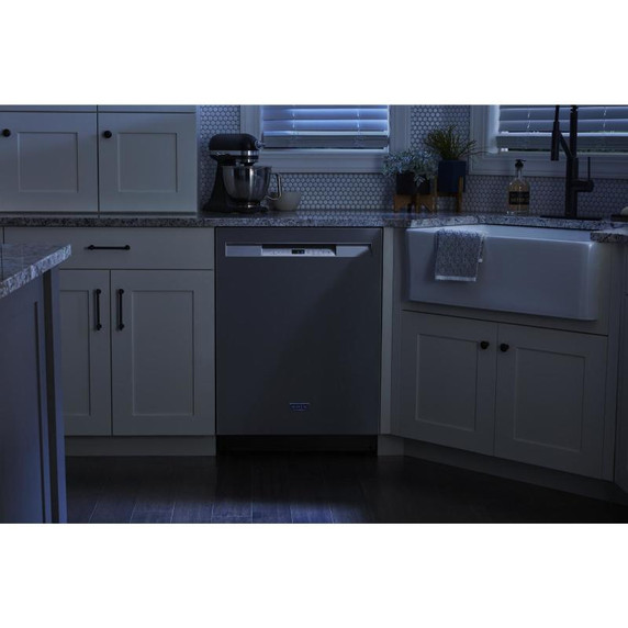 Maytag® Lave-vaisselle à commandes dissimulées avec filtration à puissance double et cycle intensif PowerBlast® MDB4949SKZ