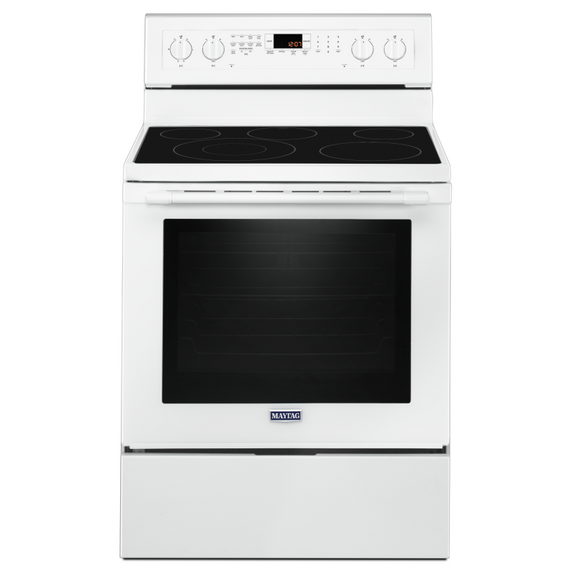 Cuisinière électrique avec convection véritable et préchauffage rapide - 30 po - 6.4 pi cu Maytag® YMER8800FW