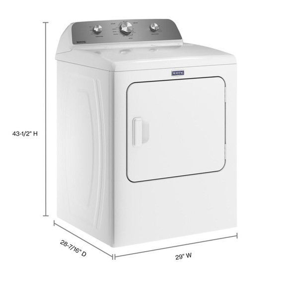Maytag® Sécheuse au gaz avec prévention des faux plis - 7 pi cu MGD4500MW
