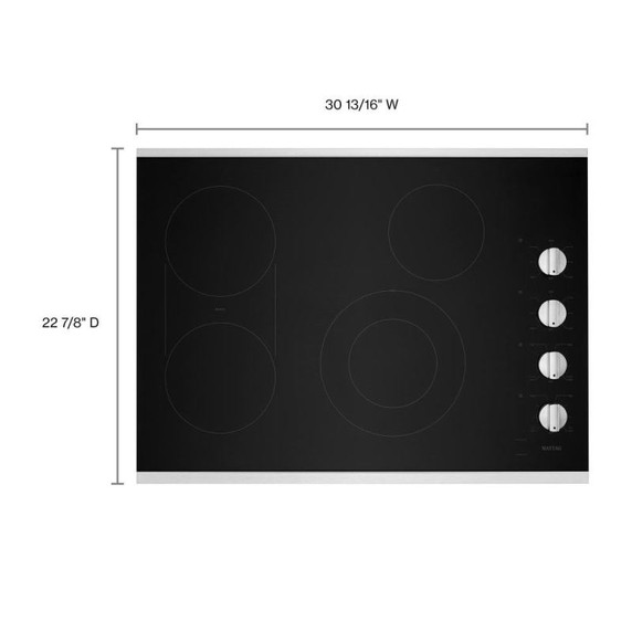 Maytag® Table de cuisson électrique avec grille et plaque chauffante réversibles - 30 po MEC8830HS