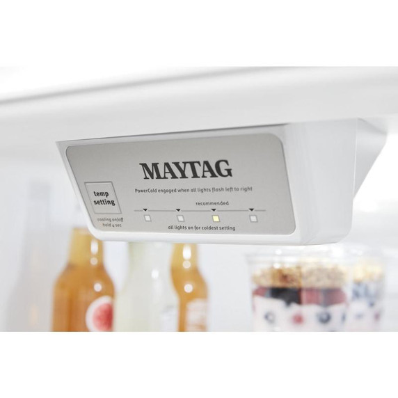 Maytag® Réfrigérateur à congélateur supérieur et fonction PowerCold®, 30 po, 18 pi3 MRT118FFFH