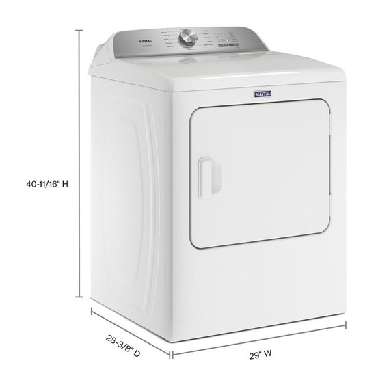 Maytag® Sécheuse au gaz Animal Pet Pro - 7 pi cu MGD6500MW Maytag® Sécheuse au gaz Animal Pet Pro - 7 pi cu MGD6500MW