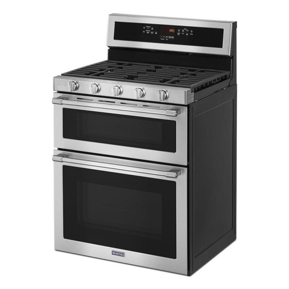 Maytag® Cuisinière au gaz à four double avec convection véritable - 30 po - 6 pi cu MGT8800FZ