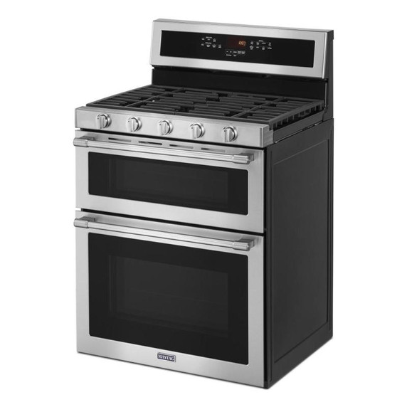 Maytag® Cuisinière au gaz à four double avec convection véritable - 30 po - 6 pi cu MGT8800FZ