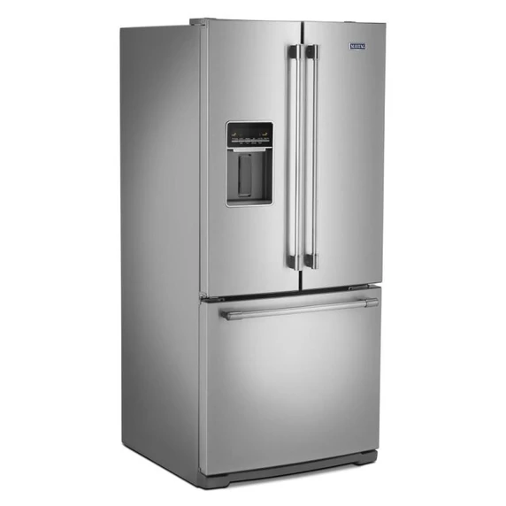 Maytag® Réfrigérateur à portes françaises avec distributeur d’eau extérieur - 30 po - 20 pi cu MFW2055FRZ
