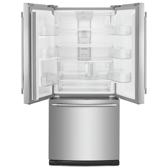 Réfrigérateur à portes françaises avec distributeur d’eau extérieur - 30 po - 20 pi cu Maytag® MFW2055FRZ