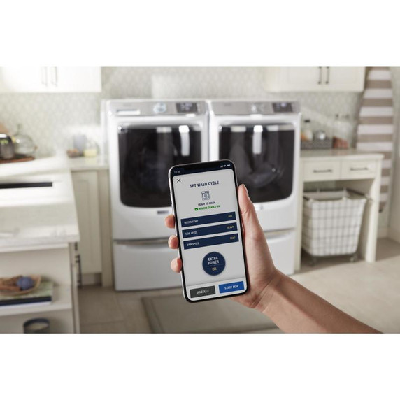Maytag® Piédestal avec poignée chromée et tiroir de rangement - 15.5 po (39.37 cm) XHPC155XW