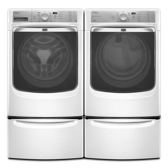 Maytag® Piédestal avec poignée chromée et tiroir de rangement - 15.5 po (39.37 cm) XHPC155XW