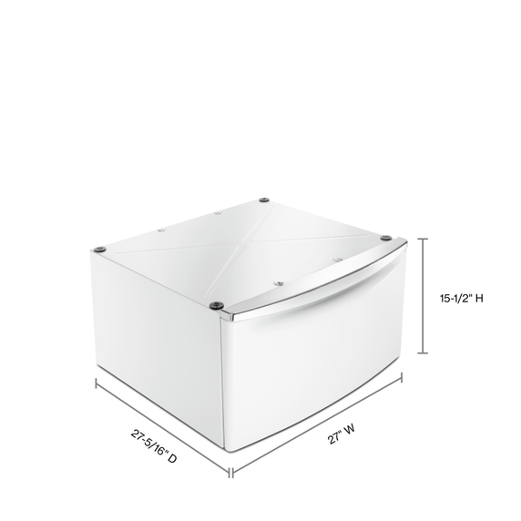 Maytag® Piédestal avec poignée chromée et tiroir de rangement - 15.5 po (39.37 cm) XHPC155XW