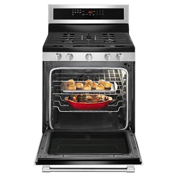 Maytag® Cuisinière au gaz avec convection véritable et préchauffage rapide - 30 po - 5.8 pi cu MGR8800FZ